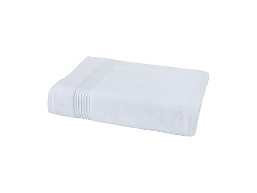 Milara Plush Turkish Cotton Bath Sheet, White, 700 GSM, 35x70 in | Oversized 35x70in, 700 GSM Turkish Combed Cotton, Air-Spun for a Plush Feel, OEKO-TEX® Standard 100 Certified - color: White, size: Bath Sheet (1 Pcs) - 35" x 70"