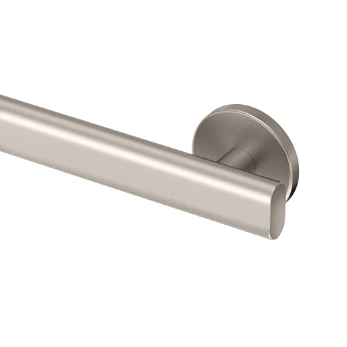 Gatco 672SN Nouveau 24" L Grab Bar, Satin Nickel/ADA Compliant Stainless Steel Safety Grab Bar for Bathroom - color: Satin Nickel, size: 24 Inch