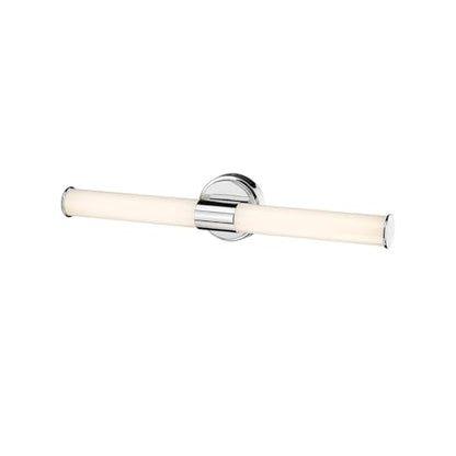 ML Lighting 2221-CH Trumann 1-Light Vanity, LED Polished Chrome - color: Polished Chrome, size: 24-Inch