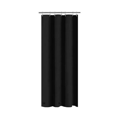 Barossa Design Black Stall Shower Curtain Liner 36" W x 72" H | Waterproof PEVA, 3 Bottom Magnets, Metal Grommets, Lightweight Plastic Shower Liner 36x72 Inches for Small Bathroom Stall - color: Black, size: 36"W x 72"L (Pack of 1)
