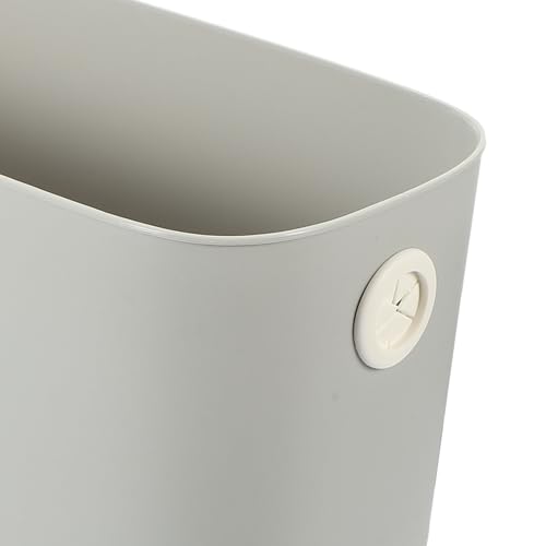 Ipetboom Narrow Space Trash Can for Bathroom Kitchen Bedroom Office Lightweight Material Capacity Garbage Bin with Smooth Surface Easy to Clean Space-Saving Design for Tight Corners and