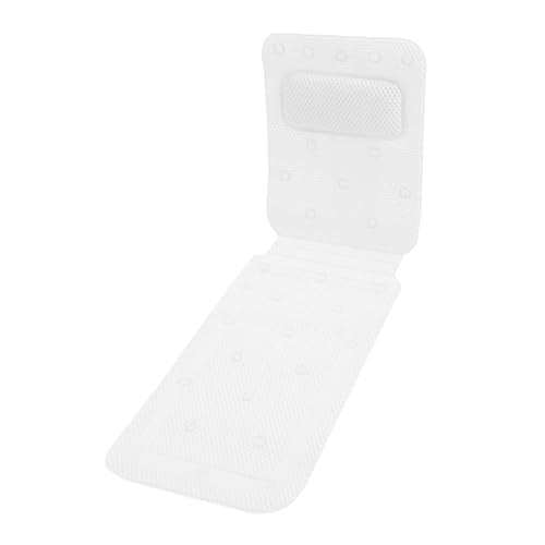 Full Body Bath Pillow Mat, Full Body Mat & Cushion Headrest, Comfortable Bath Mat for Home Bathrooms, Hotels, Spas, Bathtubs
