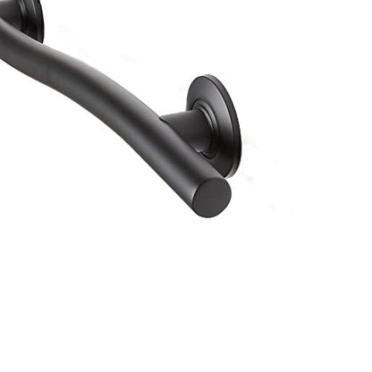 Seachrome 36'' Designer Wave Shaped Shower Grab Bar, Matte Black (GW-3536-QCR-MB) - color: Matte Black, size: 36
