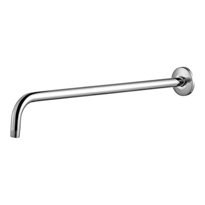 OFFO Shower Arm with Flange, 24 in Wall Mount Replacement Angle Shower Head Arm Wall-Mounted For Fixed Shower Head & Handheld Showerhead, Chrome - color: Chrome, style: 24 in