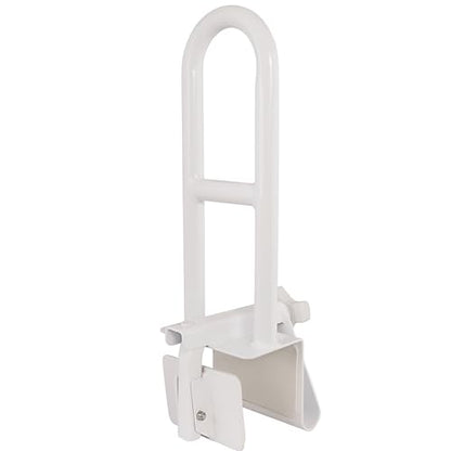 Vaunn Medical Secure Bathtub Safety Rail, ADA Compliant Shower Grab Bar Handle for Elderly and Disabled, Secure Locking Tub Clamp, 300 lbs - style: Fixed