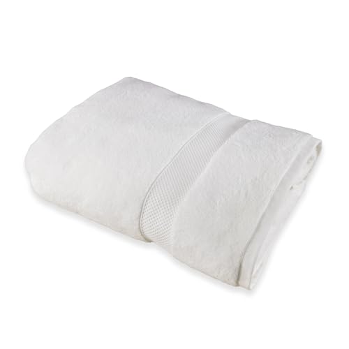 Maisonette Loft Egyptian Cotton Turkish Bath Towels, Soft, Absorbent, Ideal Quick Dry Large Luxury Bath Towel Set for Shower (30" x 58", 4 Pack), White - color: White, style: Bath Towel Set of 4 - 30 x 58