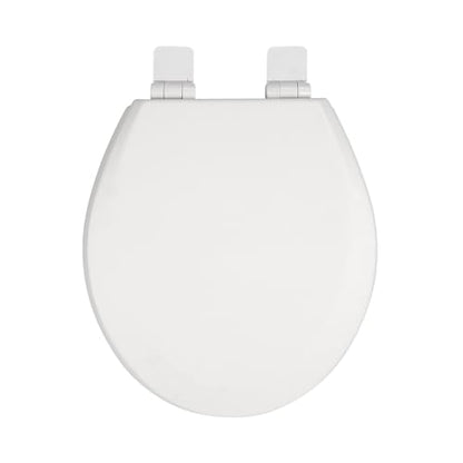 Toilet Seat, Slow Close, Soft Touch, Ultra-Smooth Matte Finish (No Orange-Peel Texture), Premium Moulded Wood, Quick Release, White, PIKLiDS (Round) - size: Round