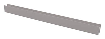 Brixwell SDCD38SN-CCP4 Satin Nickel 3/8" Fixed Panel Shower Door Deep U-Channel - 4 inch Sample - color: Satin Nickel, size: 4 Inch - Sample