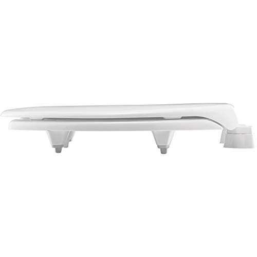 BEMIS 2L215OT 000 Medic-Aid 2" Lift Raised Open Front Toilet Seat with Cover, ELONGATED, Long Lasting Solid Plastic, White - style: Open Front Seat with Cover - 2-Inch Lift