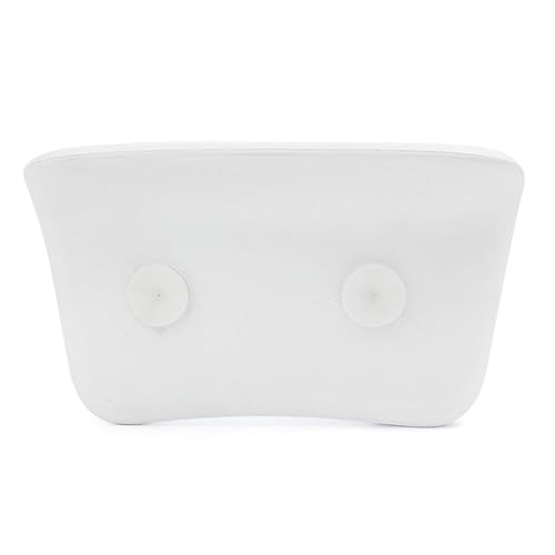 VICASKY PU Bath Pillow with Strong Suction Cups for Neck and Back Support Durable Soft Sponge Bathtub Cushion for and Home