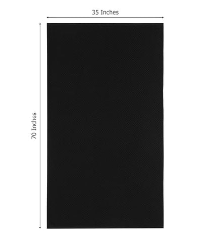 COTTON CRAFT Euro Spa Waffle Weave Bath Sheet - Set of 2 Black Towel Sheets | Pure 100% Ringspun Cotton Oversized Luxurious Towel Set - Soft Plush Super Absorbent Low Lint Quick Dry - 35 x 70 inches - color: Black, size: 2 Pack Bath Sheet