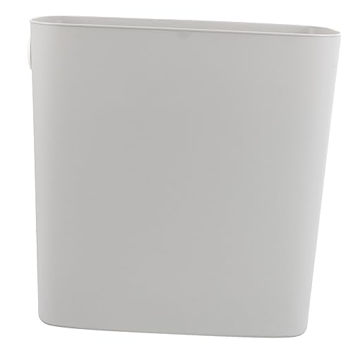 Narrow Plastic Garbage Can for Bathroom Bedroom Kitchen Office Space Saving Multi Function Trash Bin with Modern Design for Compact Areas