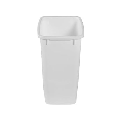 Rubbermaid 21 Quart Traditional Open Top Waste Basket Indoor Trash Bin Container for Bathrooms and Other Indoor Spaces, White