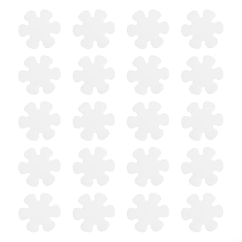 20 Pack Non-Slip Shower Stickers 3.1 Inch, Clear PEVA Anti-Slip Safety Treads for Bathtub and Bathroom Floors, Easy Peel and Grip Decals for Wet Surfaces