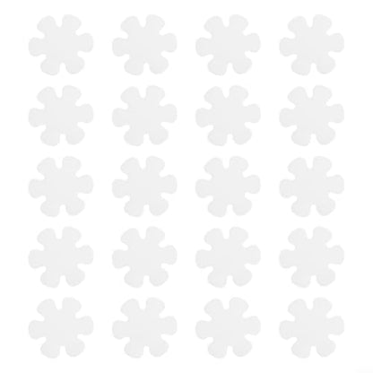 20 Pack Non-Slip Shower Stickers 3.1 Inch, Clear PEVA Anti-Slip Safety Treads for Bathtub and Bathroom Floors, Easy Peel and Grip Decals for Wet Surfaces