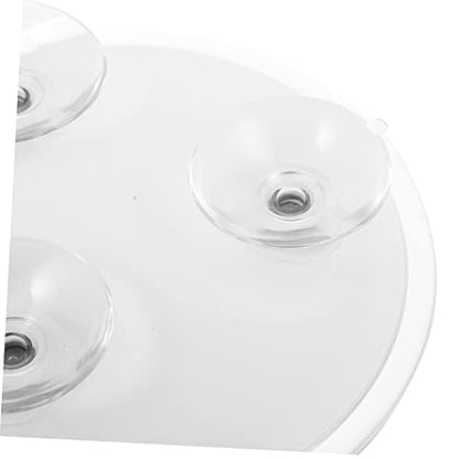 GALPADA Round Magnifying Mirror Lighted Makeup Mirror Suction Cup Vanity for Bathroom