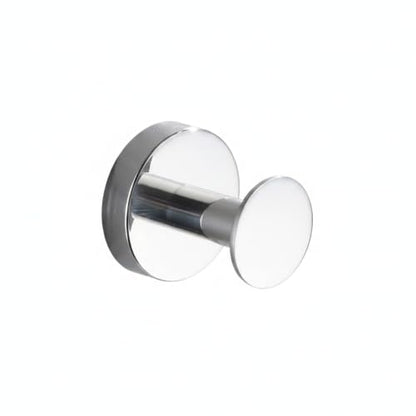 Wall Hook Stainless Steel Adhesive Mount for Bathroom Tile and Glass, Drill-Free Holder for Wet Towels and Robes (1 Piece) - size: 1.93 x 1.97 x 1.38 in