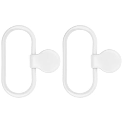 Beavorty 2pcs Adhesive Hand Towel Ring Bathroom Wall-Mounted Towel Holder No Drilling Required for Bathroom and Toilet