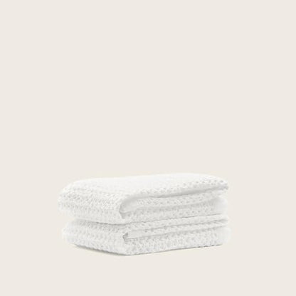 Sedona Waffle Hand Towels – 410 GSM 100% Cotton, Set of 2, Lightweight, Quick-Drying & Textured Towels, White - color: White, style: Hand Towel (Set of 2)