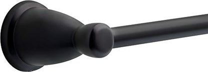 Franklin Brass 5-Piece Matte Black Bathroom Set (2) Towel Racks, Ring, Toilet Paper Holder, Hook | Kinla Bath Accessories - color: Matte Black, style: 5-Piece Bath Accessory Set