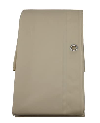 Dependable Industries inc. Essentials Premium 6 Guage PEVA Shower Curtain Liner - PVC Free Magnetized Bottom Odorless with Rustproof Grommets (Beige) - color: Beige