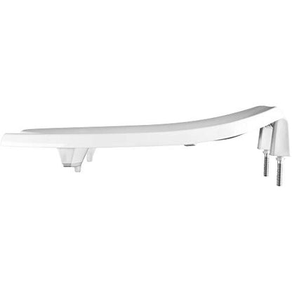 BEMIS 2L2155T 000 Medic-Aid 2" Lift Raised Open Front Plastic Toilet Seat, ELONGATED, Long Lasting Solid Plastic, White - style: Open Front Seat - 2-Inch Lift