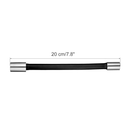 uxcell 2pcs Foaming Extension Tube, Faucet Lengthen Extender, Sink Drain Extension Tube, Bathroom Faucet Extender, Extension Flexible Water Hose Adapter Black (20cm) - color: Black, size: 20cm