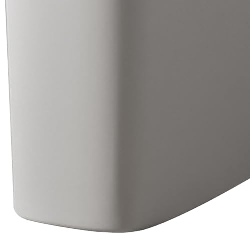 Agatige Small Trash Can, Pp Slim Open Top Narrow Garbage Container Bin Wastebasket Garbage Can with Fixing Holes for Bathroom Office Bedroom Kitchen (Grey) - color: grey
