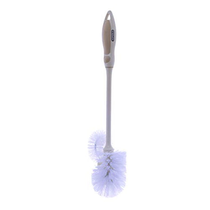 Superio Toilet Brush, Toilet Bowl Cleaning System with Scrubbing Wand, Under Rim Lip Brush for Bathroom - size: 1 Pack