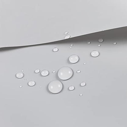Barossa Design Silver Gray Stall Shower Curtain Liner with 3 Magnets 36x72 | Waterproof PEVA, PVC Free, Metal Grommets, Lightweight Plastic Shower Liner 36 x 72 Inches for Narrow Small Bathroom Stall - color: Gray Silver, size: 36"W x 72"L (Pack of 1)