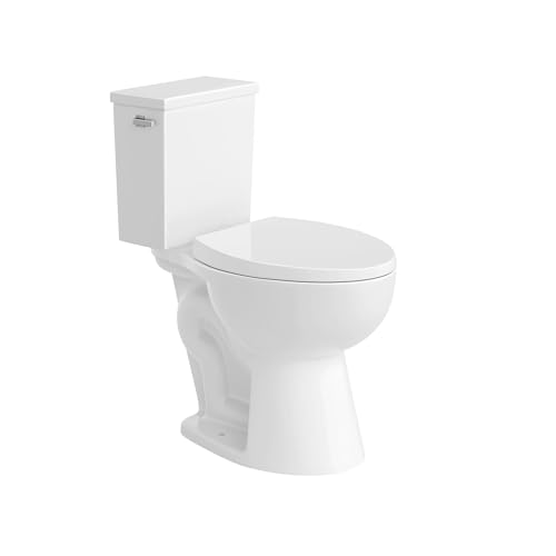 PROFLO PFTSEC2000 Elongated Closed-Front Toilet Seat with Quick Release and Easy Clean - White - size: 18.5 inches x 14 inches