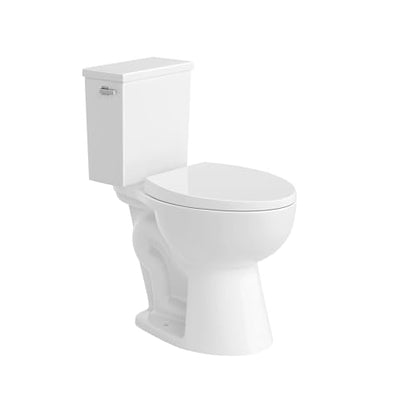 PROFLO PFTSEC2000 Elongated Closed-Front Toilet Seat with Quick Release and Easy Clean - White - size: 18.5 inches x 14 inches