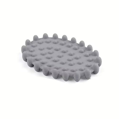 1Pc Light Gray Silicone Soap Dish, Self-Draining Non-Slip Soap Saver Pad, Quick Dry Bar Soap Holder Tray for Bathroom, Shower, Kitchen Sink, Bar Toilet, Easy Clean - color: Light Gray