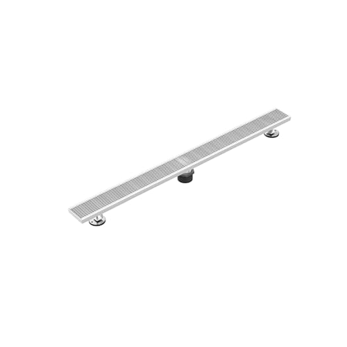 304 Stainless Steel Linear Shower Drain, Bathroom Drain with Removable Grate & Hair Catcher, Waterproof Tile Floor Drain, CUPC Certified (Brushed Finish, 40 Inch) - size: 40 Inch