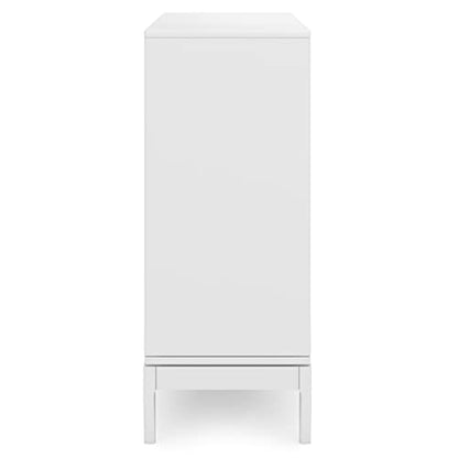 SIMPLIHOME Lowry 39" Acacia Wood Cabinet in Distressed Golden Wheat - color: White, size: 48 inch