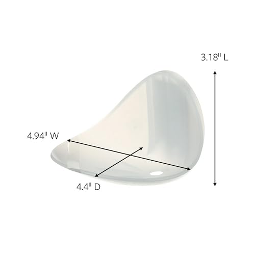 Command Soap Dish, 2-Pack of 1 Soap Holder, 2 Mounting Bases and 2 Medium Water Resistant Strips, 3.18" x 4.4" x 4.94", Damage Free Bathroom Organization, Holds up to 2 lb