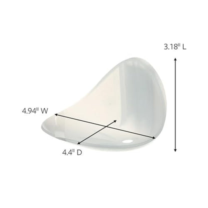 Command Soap Dish, 2-Pack of 1 Soap Holder, 2 Mounting Bases and 2 Medium Water Resistant Strips, 3.18" x 4.4" x 4.94", Damage Free Bathroom Organization, Holds up to 2 lb