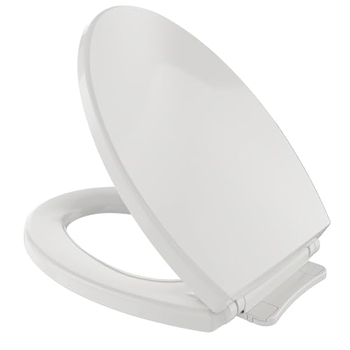 TOTO SoftClose Slow Close Elongated Toilet Seat and Lid, Colonial White - SS114#11 - color: Colonial White, size: Elongated
