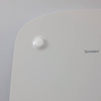 Duravit DuraStyle Elongated Toilet seat White High Gloss, Slow Closing, Stainless Steel Hinges