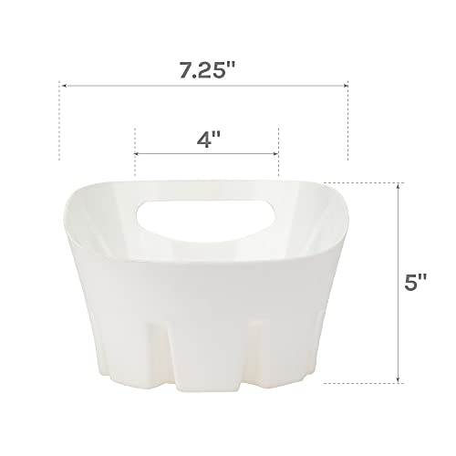 JS Jackson Supplies Universal White Plastic Drip Tray for Toilet Plunger - color: White