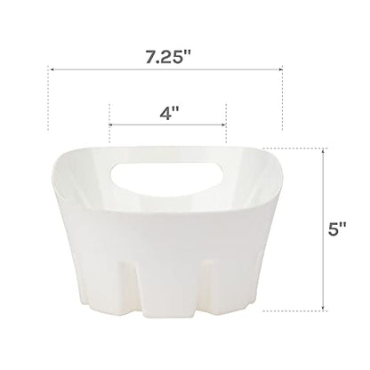 JS Jackson Supplies Universal White Plastic Drip Tray for Toilet Plunger - color: White