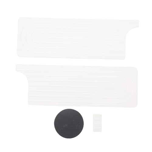 Quick Dry Porous Diatomite Faucet Mat for Kitchen Bathroom Countertop Protector with Non-Slip Feet 23.6x3.9 Inches (White) - color: White