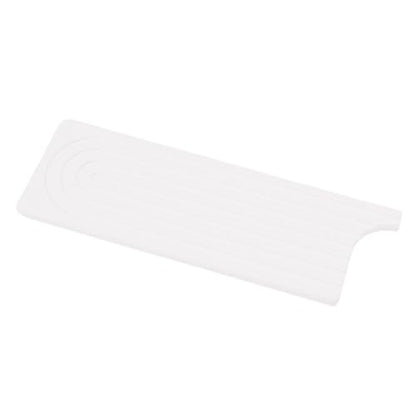 Quick Dry Porous Diatomite Faucet Mat for Kitchen Bathroom Countertop Protector with Non-Slip Feet 23.6x3.9 Inches (White) - color: White