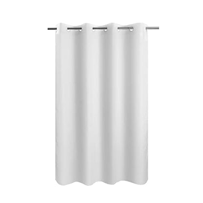 River Dream No Hook 60" Width Shower Curtain Microfiber - Soft Fabric Shower Stall Curtain Hotel Grade, Waterproof & Machine Washable, White, 60x74 - color: White, size: 60"W x 74"L (Pack of 1)