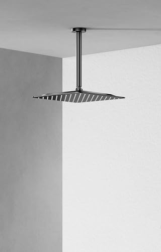 VBFF-Shower Head,rain shower head, 8 inch- Square Shower Head, 1.8 GPM Flow Rate, rainfall showerhead,VBFF07 (Matte Black) - color: Matte Black, size: 8 Inch
