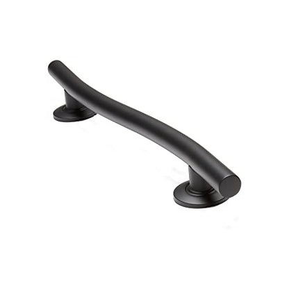 Seachrome 24'' Designer Wave Shaped Shower Grab Bar, Matte Black (GW-3524-QCR-MB) - color: Matte Black, size: 24