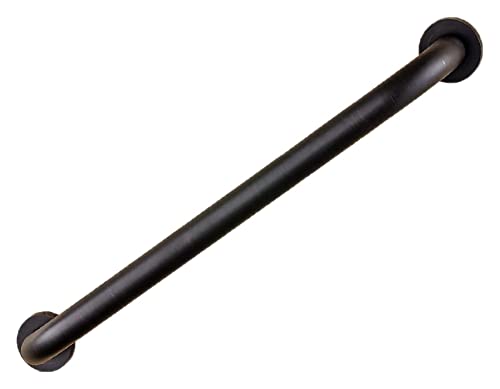 Bathroom Grab Bars Safety Handrail Support, Oil Rubbed Bronze Curved Rail for Bathtubs, Angled Wall Mount Support for Disabled(Straight 53cm) - color: Straight 53cm