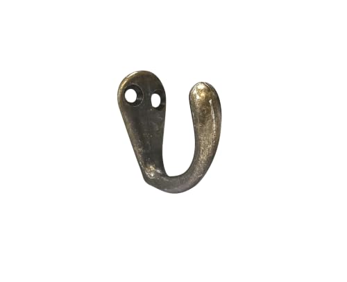 QCAA Single Prong Hook Hanger, Zinc Die Cast (25pack, Antique Brass) - color: Antique Brass, size: 25 Pack