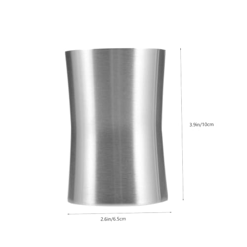 Multi-Functional Toothbrush Cup with Smooth Edge Food Grade Stainless Steel Mouthwash Holder for Bathroom Essentials Travel Tumbler for Rinsing and Organizing