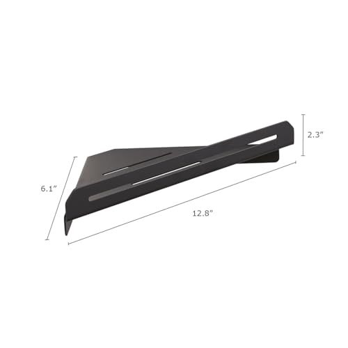 Seachrome Corner Shower Shelf in a Matte Black Finish - color: Matte Black